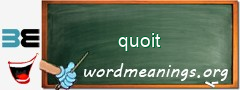 WordMeaning blackboard for quoit